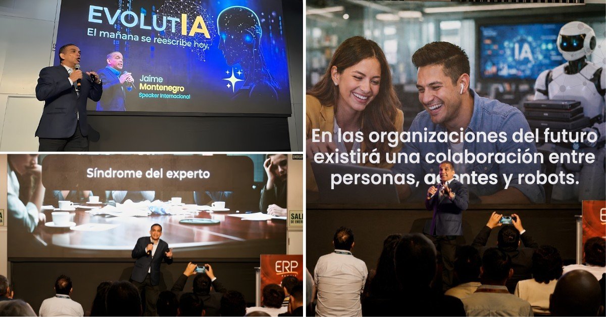 Inteligencia Artificial, talento y liderazgo empresarial: Las claves de la conferencia de Jaime Montenegro en el ERP Summit Perú 2026
