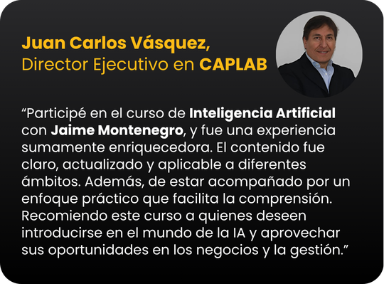 Testimonio_Bootcamp-Inteligencia-Artificial_ConexIA-Latam_Jaime-Montenegro